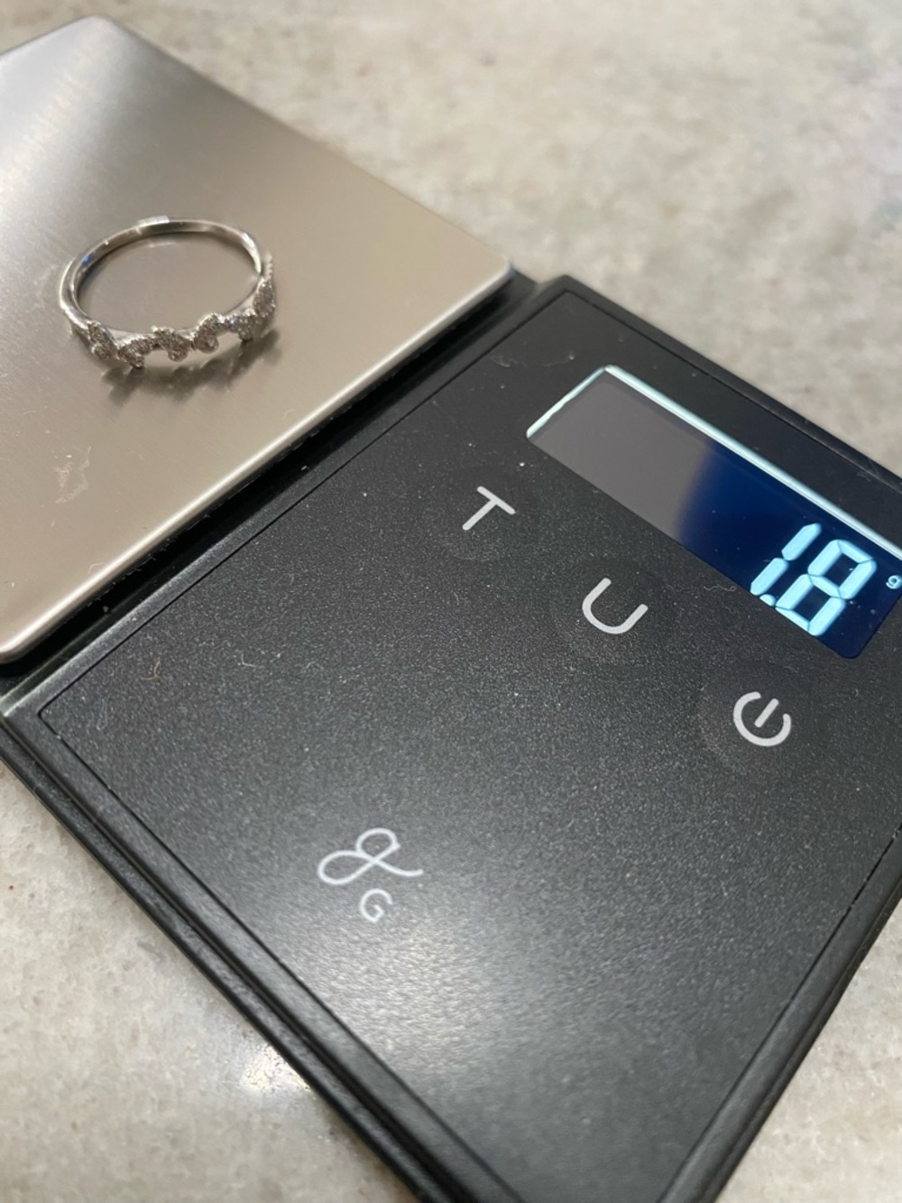 Shy Creation 14K White Gold Diamond Butterfly Ring Stamped - Picture 8 of 11